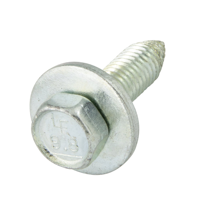 Sems Machine Screw Hex Head With, 17.0mm OD Washer Head, Ca Point, M6.3 X 1.00 Pitch X 25mm Length, Low Carbon Steel, Zinc Plated by Spaenaur Inc.