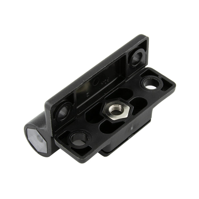 100 Series Adjustable Hinge 1" x 1.2" Acetal, Black