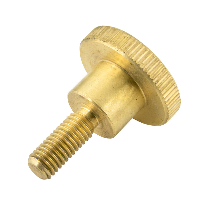 Thumb Screw, Knurled, DIN 464, M8 x 1.25mm Pitch x 12mm Brass Plain DIN 464/BR M8X12