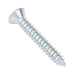 Tapping Screw, Oval Head Square Socket Drive, Type AB, #6 x 1-1/2" Length, Low Carbon Steel Trivalent Zinc Plated by Spaenaur Inc.