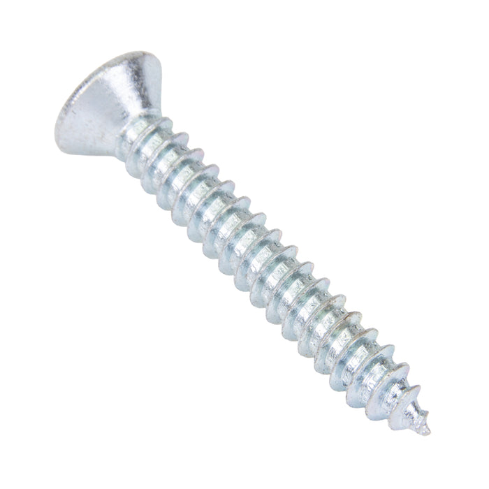 Tapping Screw, Oval Head Square Socket Drive, Type AB, #6 x 1" Length, Low Carbon Steel Zinc Plated by Spaenaur Inc.