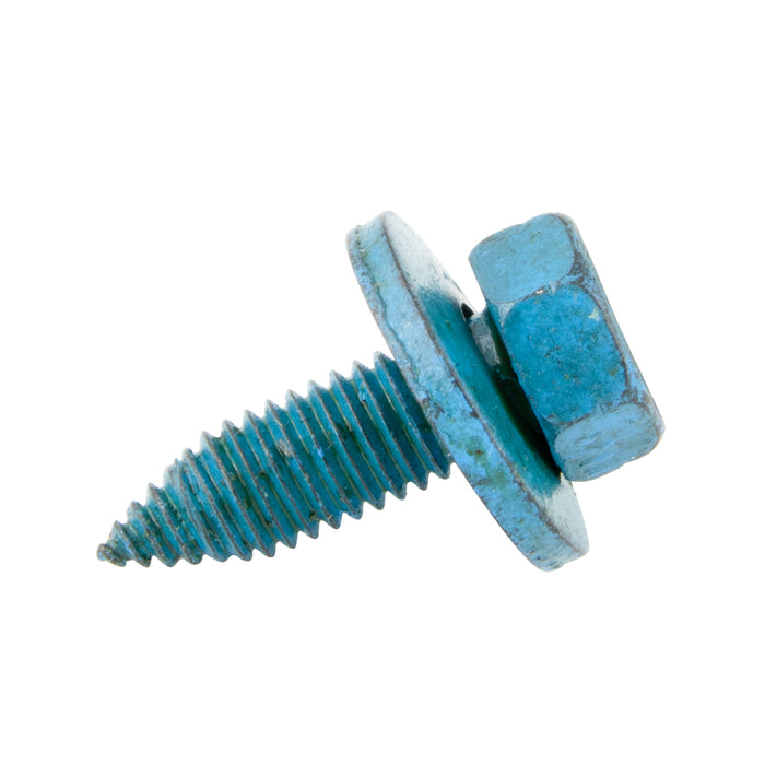 Sems Machine Screw Metric Hex Head, With 20mm OD Flat Washer, M6.3 X 1.00 Pitch X 20mm Length, Low Carbon Steel Phosphate, Coated-Blue Dye by Spaenaur Inc.