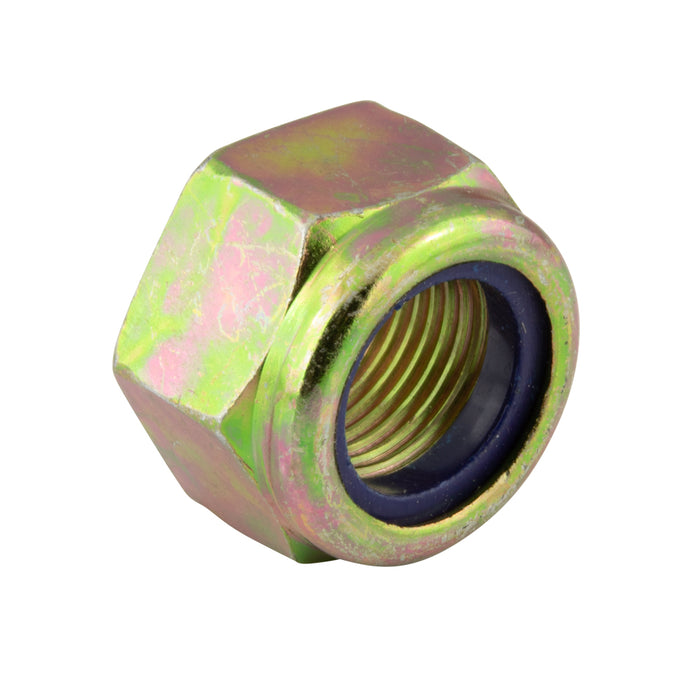 Nylon Insert Hex Locknut, Standard 1 1/2"-6 UNC GR 8 Steel Yellow Zinc Dichromate by Spaenaur Inc.