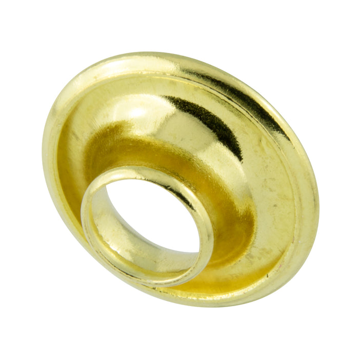 Brass Rolled Rim Grommets with Spur Washers (144/Pk) 3/8" Hole Dia., Size #1 Brass Plain (#116-123 & #116-223) by Spaenaur Inc.