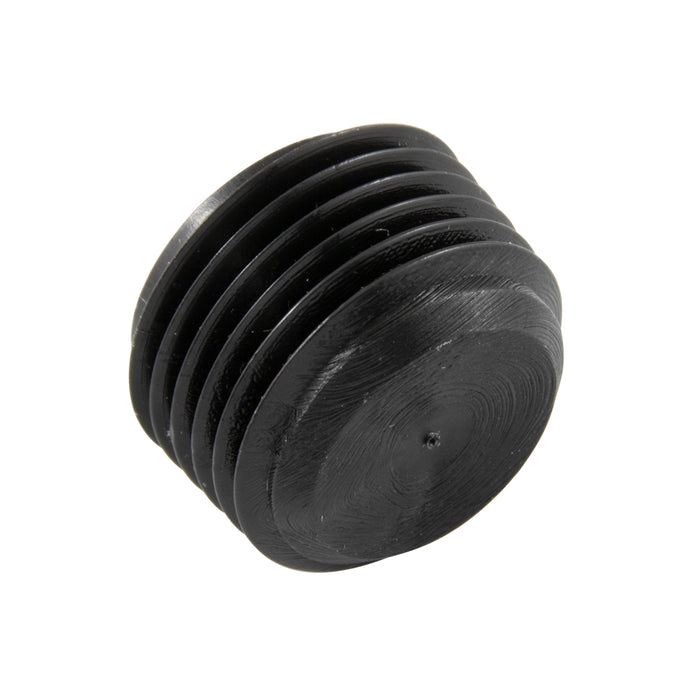 Bouchon fileté pour tuyau - Douille hexagonale 3/4 po-14 NPT Polyéthylène haute densité Couleur Noir