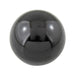 Bouton sphérique avec insert en laiton, diamètre extérieur 1-3/16 po x hauteur 1-1/8 po, filetage M10 x 1,50 x profondeur 3/4 po, noir phénolique, par Spaenaur Inc.