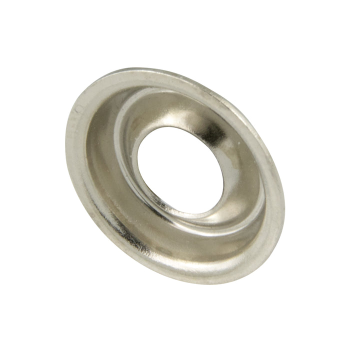 Countersunk Washer Flange Type for #6 Screw Brass, Nickel Plated