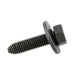 Sems Machine Screw Indented Hex Hd, With 1" OD Flat Washer, Dog Point, 3/8"-16 UNC X 1 3/16" Length, Low Carbon Steel, Phosphate & Oil by Spaenaur Inc.