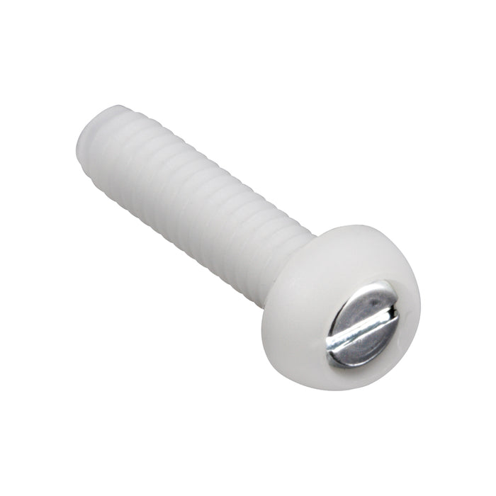 Metal-Core Mach Screw Round Slot HD #10-32 UNF x 3/4" LONG Steel Core / Nylon Shell