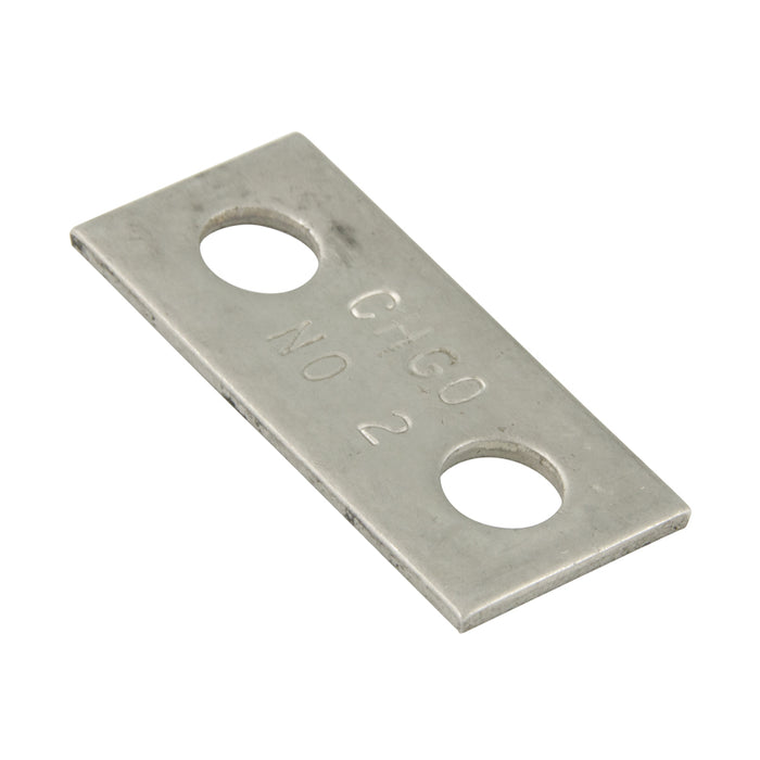 Plaque de fixation uniquement pour boulon en U, taille de tuyau 1 1/4" et 1 1/2", 3/4" L x 3-1/8" l x 0,086-0,095" Acier zingué par Spaenaur Inc.