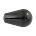 Bouton en forme de poire avec insert en laiton taraudé, diamètre extérieur 1-5/8 po, filetage 3/8 po-16 UNC, profondeur 1-1/8 po, noir phénolique, par Spaenaur Inc.
