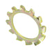 External tooth Flat Lockwasher DIN 6797A M12 Carbon Steel Heat Treated Yellow Zinc Plated DIN 6797A/ST-YZ M12 by Spaenaur Inc.