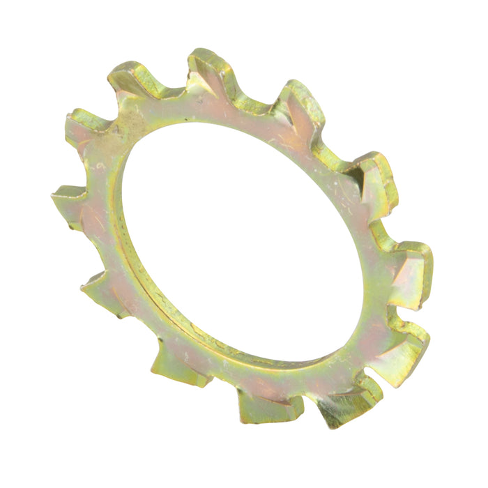 Rondelle plate à denture extérieure DIN 6797A M3 en acier au carbone traité thermiquement, zinguée jaune DIN 6797A/ST-YZ M3, fabriquée par Spaenaur Inc.