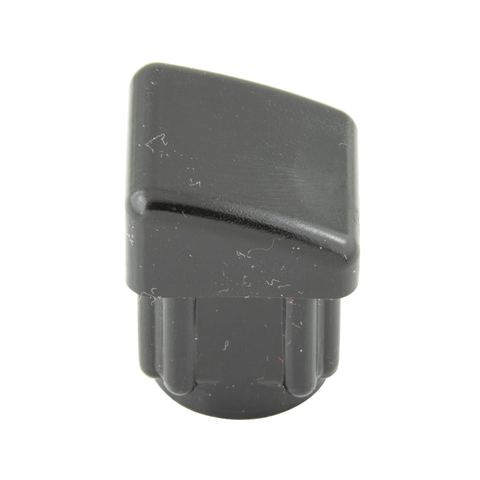 Square Insert Plug Angle Base for 7/8" OD Tubing, 16-18 Gauge Polyethylene Black by Spaenaur Inc.