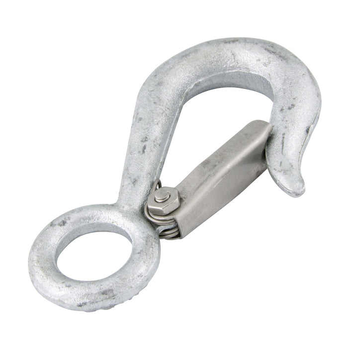 Safety Snap Hook 9/16" Hook x 1 1/8" Eye I.D. Drop forged Steel, Hot DIP Galvanized by Spaenaur Inc.