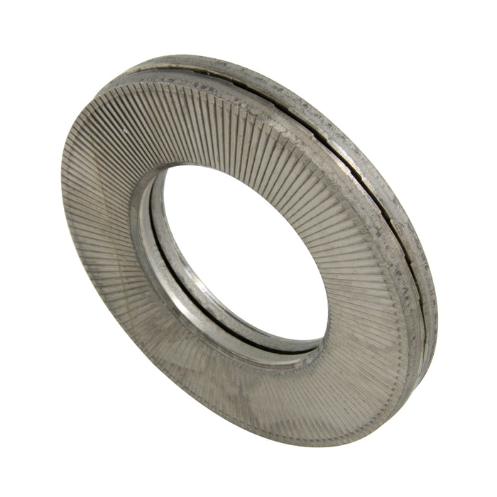 Nord-Lock Washer Heat Treated, Bolt Size #8 (M4), Glued Pair 4.4mm ID x 9.0mm OD x 1.8mm TH 316 Stainless Steel