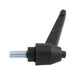 Push Button Clamping Lever, Male 3.82" Length, 5/16"-18 x 1-1/4" Stud, 2.25" Overall Height Thermoplastic Material Black by Spaenaur Inc.