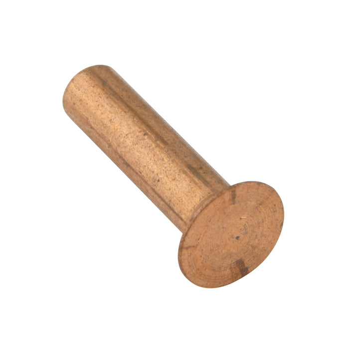 Solid Copper Rivet, 90 Degree Countersunk Head 5/16" DIA x 2" LG Copper Plain Finish by Spaenaur Inc.