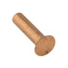 Solid Copper Rivet, 90 Degree Countersunk Head 5/16" DIA x 2" LG Copper Plain Finish by Spaenaur Inc.