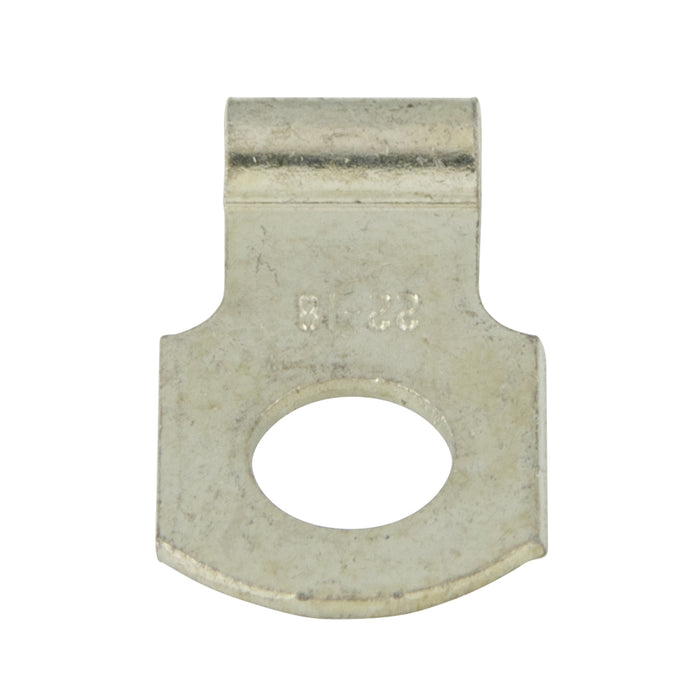 Flag Ring Terminal, Non-Insulated Wire Size 12-10 GA.,Hole DIA 13/64" Stud Size 8-10 Copper Alloy Chromate Plated by Spaenaur Inc.