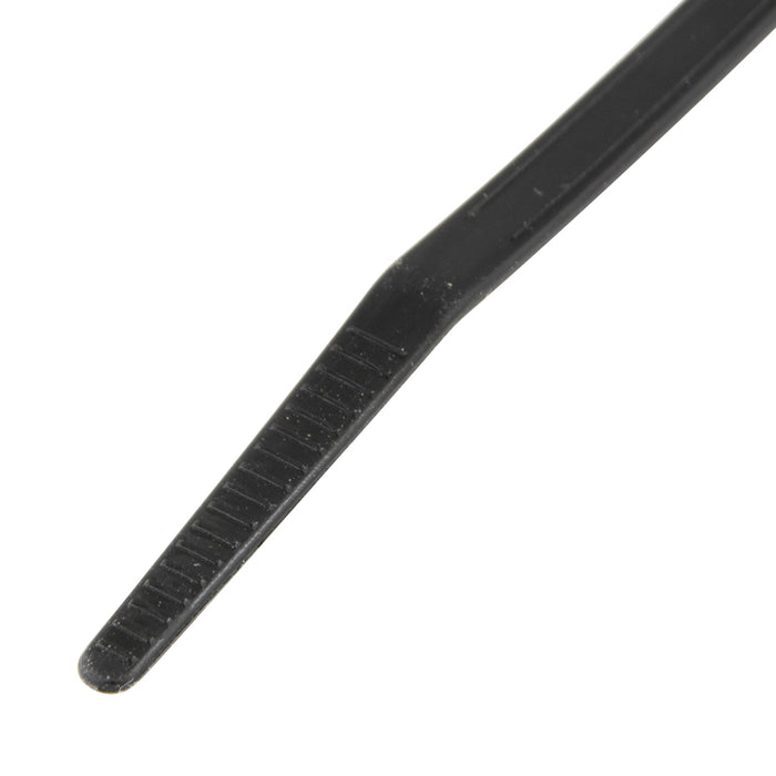 Attache-câble - Standard, avec tête lisse 1/16"-1 3/4", 3/16" de largeur x 8 1/2" de longueur totale Nylon noir