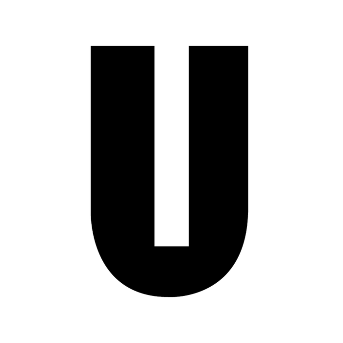 Profilé extrudé en U noir, largeur 1/16 po, profondeur 1/4 po, néoprène chloroprène Duro 70, longueur 50 pi, par Spaenaur Inc.