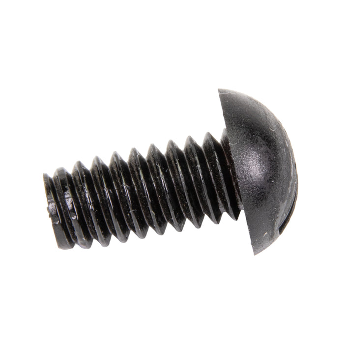 Machine Screw, Round Head, Slotted Drive, 1/4"-20 UNC x 1/2" Length, Nylon Black Black by Spaenaur Inc.