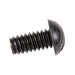 Machine Screw, Round Head, Slotted Drive, 1/4"-20 UNC x 1/2" Length, Nylon Black Black by Spaenaur Inc.