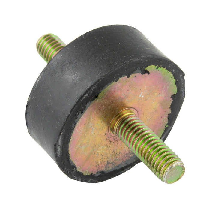 Double Ended Anti-Vibration Mount 2"OD x 3/4"HT, 3/8"-16 UNC Studs Neoprene Black, 50 Duro