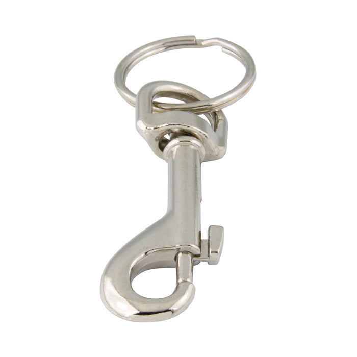 Porte-clés 90 mm O/A LG x 67,50 mm Corps LGTH Acier moulé sous pression nickelé par Spaenaur Inc.