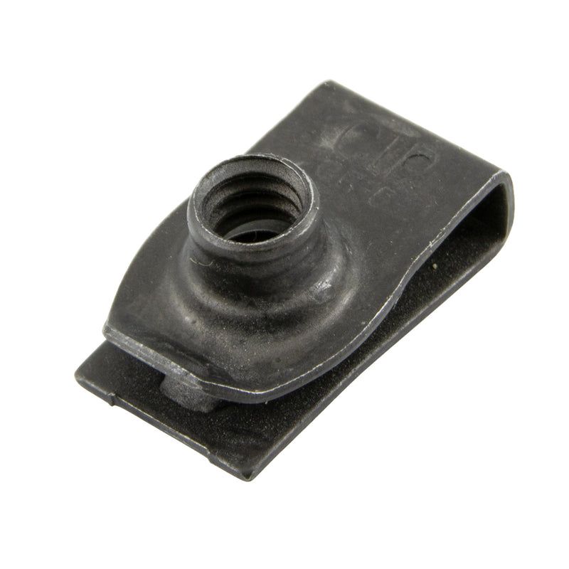 "U" Panel Nut, Extruded, M8 x 1.25 Thread, Panel 2.0mm-5.0mm Spring Steel Heat Treated Zinc Finish by Spaenaur Inc.