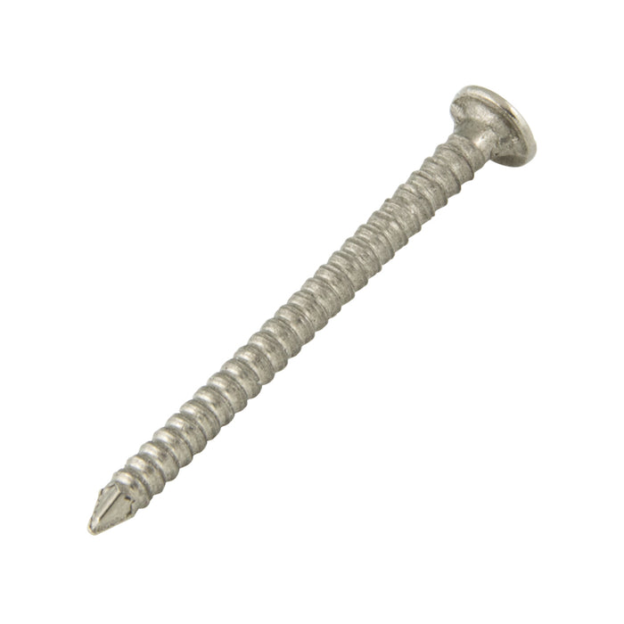 Annular Ring Shank Common Nail 6 GA x 4" LONG 316 Stainless Steel