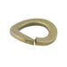Twisted Split Lockwasher DIN 128B M7 Spring Steel Yellow Zinc Plated DIN 128B/ST-YZ M7 by Spaenaur Inc.