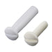 Binder Post & Screw (Nylon), Slot Head, Rapid Assembly, .240" DIA x 7/8" LG Polyethylene Post, White Colour by Spaenaur Inc.