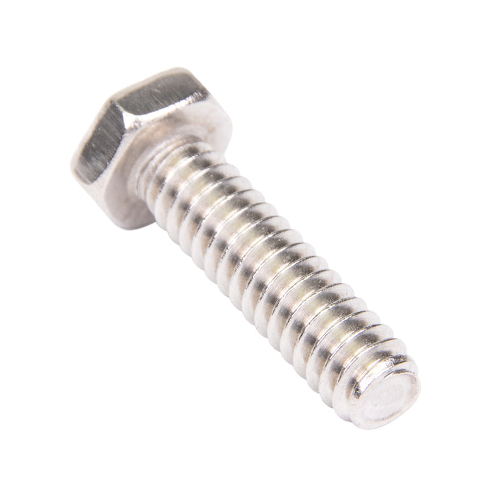 Machine Screw, Hex Head, Unslotted Drive, #10-24 UNC x 1" Length, Stainless Steel