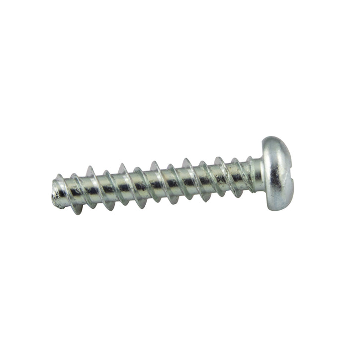 Tapping Screw, Hex Washer Head Unslotted Drive, Type AB, #14 x 1/2" Length, Low Carbon Steel Trivalent Zinc Plated