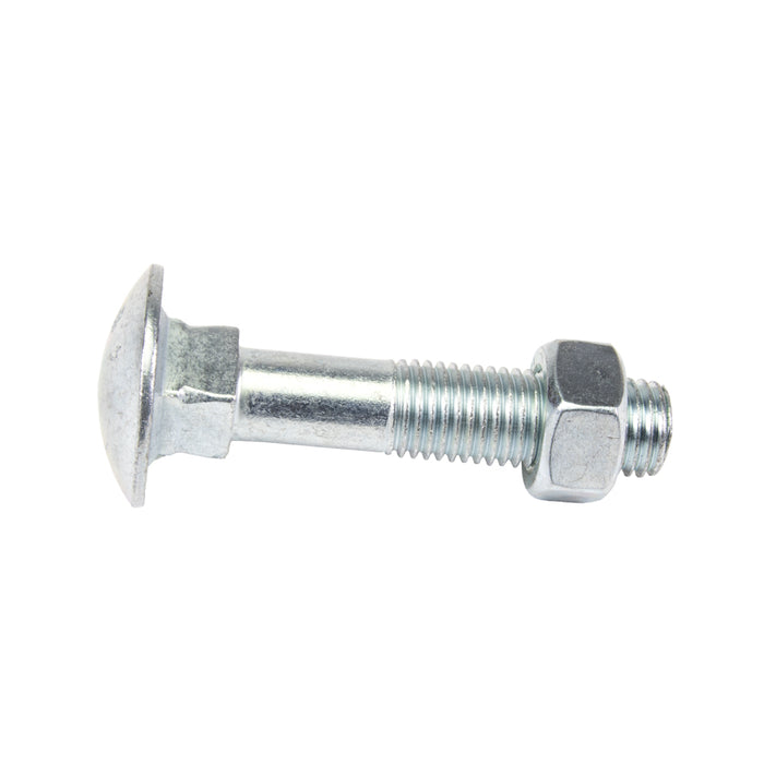 Boulon à tête bombée avec écrou hexagonal DIN 603/555 M16 x 2,00 x 80 mm, acier 4.6, zingué PLTD, DIN 603/555/4.6-ZP M16X80, fabriqué par Spaenaur Inc.