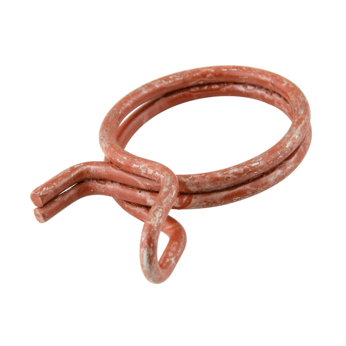 Double Strand Wire Type Hose Clamp 0.688" Nom Clamp DIA x .070" Wire DIA High Tensile Wire Zinc Pl Red Colour by Spaenaur Inc.
