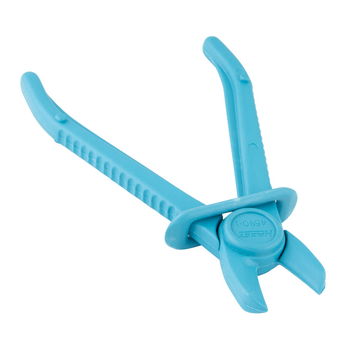 Pince pour serrer des tuyaux flexibles jusqu'à 30 mm de diamètre, 180 mm de longueur, en plastique bleu, fabriquée par Spaenaur Inc.