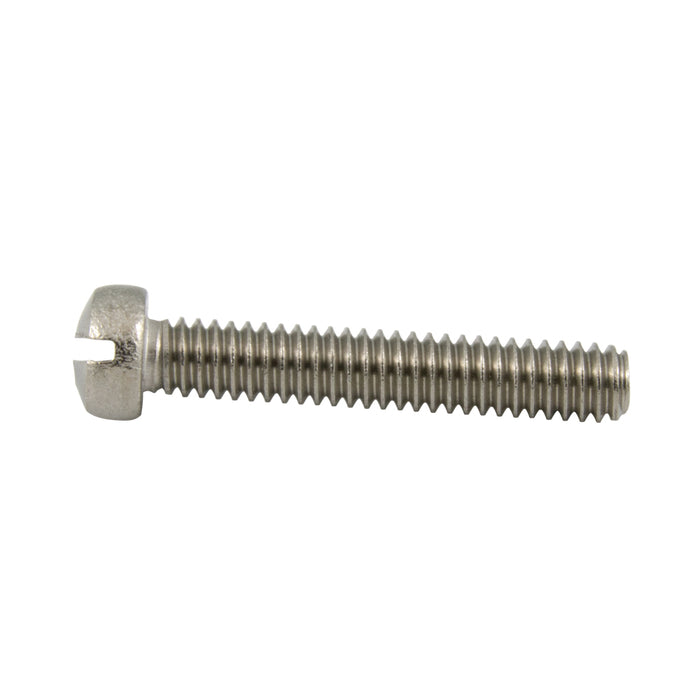 Machine Screw Slot Fillister Head 1/4"-20 UNC x 1 1/2" 18-8 Stainless Steel ANSI B18.6.3-1972