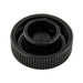 Shear-Loc Knob, Fine Ribbed 5/16" x 1" Dupont Delrin 500 Black by Spaenaur Inc.