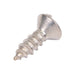 Tamper-Resistant Tapping Screw, Oval Head One-Way Slotted Drive, 8A x 3/4" Length, Stainless Steel 18-8 by Spaenaur Inc.