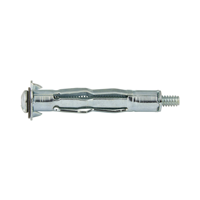 Hollow Wall Drive Anchor, Phillips/Slot Drive #6-32 Screw x 2-1/8" Length, Steel Zinc Plated