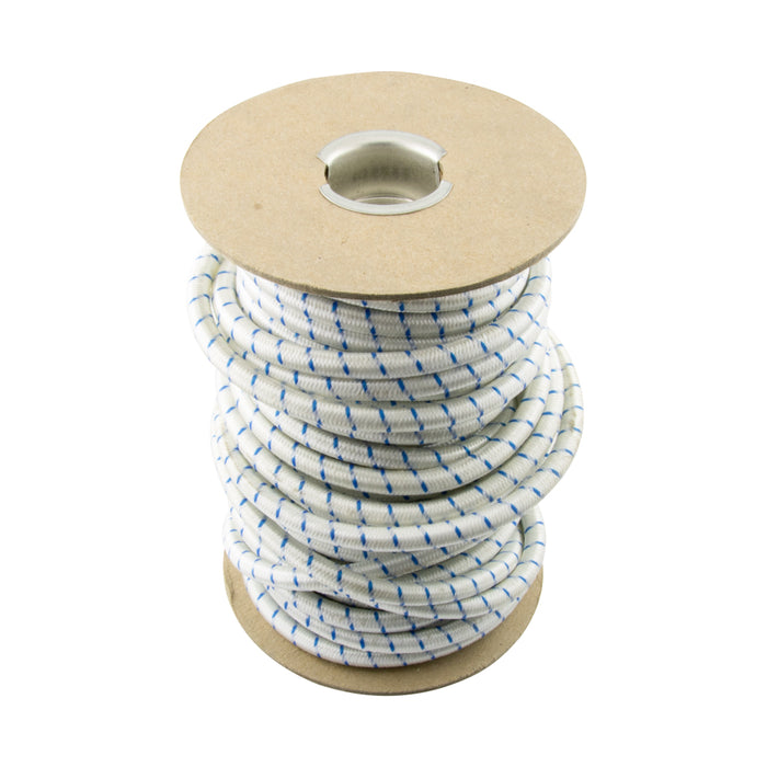 Câble élastique 13/32 po de diamètre x bobine de 50 pi Couverture Ocefiber blanche par Spaenaur Inc.