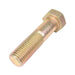 Vis à tête hexagonale SAE 1 1/2" - 6 UNC x 6", classe 8, en acier allié à teneur moyenne en carbone, zinguée avec un revêtement au dichromate jaune, conforme à la norme ANSI B18.2.1-1965, fabriquée par Spaenaur Inc.