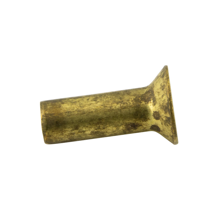 Rivet plein à tête fraisée à 90 degrés HD 1/4 po de diamètre x 1-3/4 po de longueur, en laiton massif, finition lisse, conforme aux spécifications ANSI B18.1.1-1972 (R1981) de Spaenaur Inc.