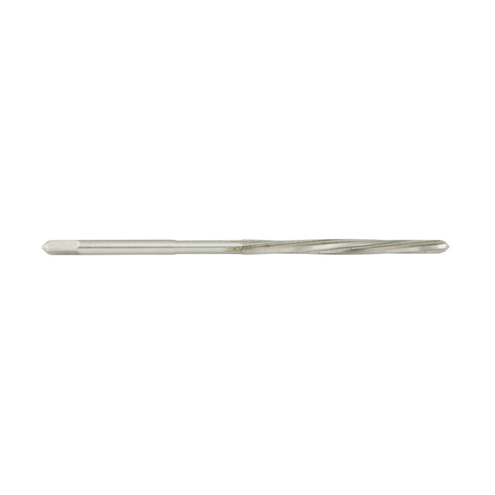 Spiral Flute Hand Reamer with Parallel Shank & Squared Ends 4mm High Speed Steel Plain Finish DIN 206B 4