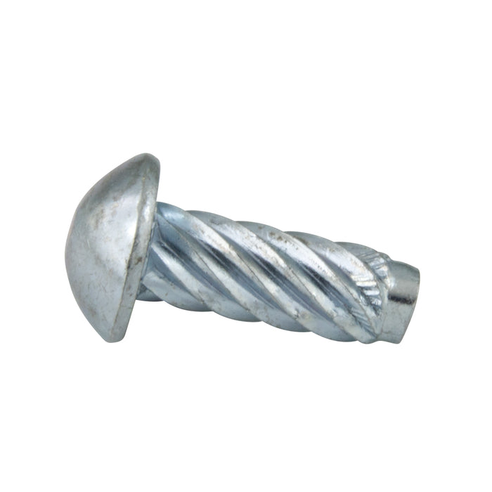 Type U Drive Screw, Round Head, #7 Gauge(0.152") x 1/2" Length, Steel Zinc Plated, ASME/ANSI B18.6.4