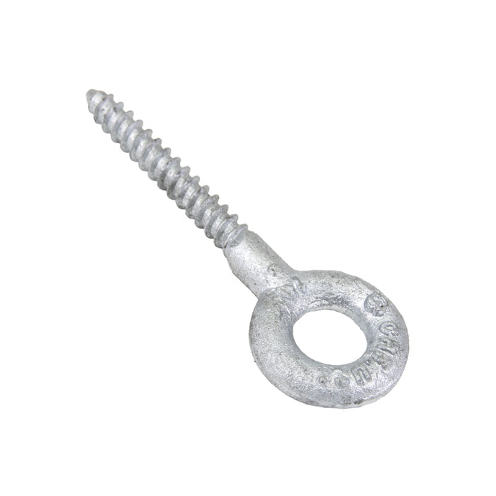 Boulon à œil à vis 5/16 po x 2 1/4 po de longueur de tige, œil de 5/8 po de diamètre intérieur Acier forgé à chaud Galvanisé à chaud