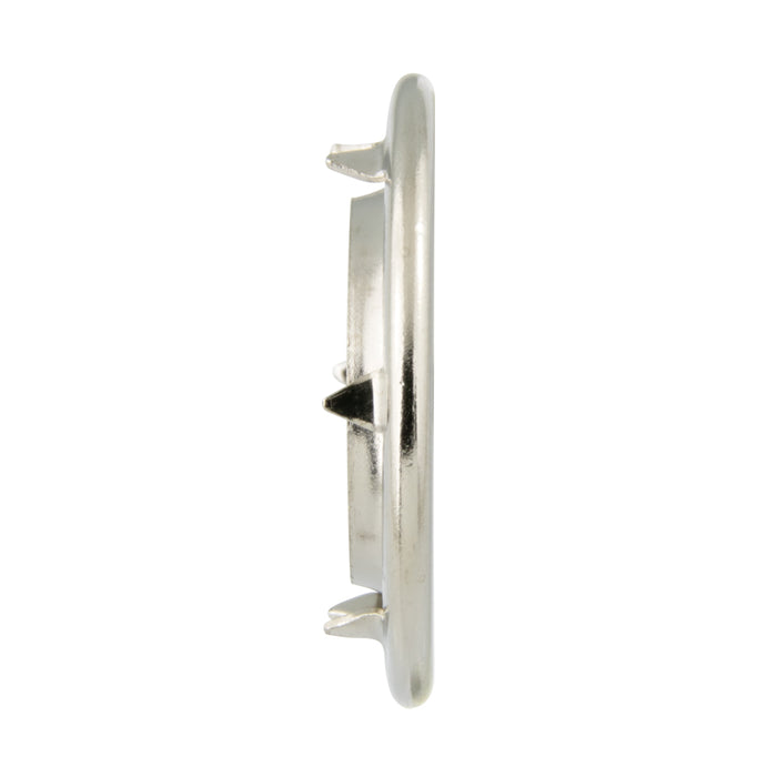 Brass Grommet And Spur Washer (116-126 And 116-226) 144/Pk 7/16" Hole Dia., Size #2 Brass Nickel Plated